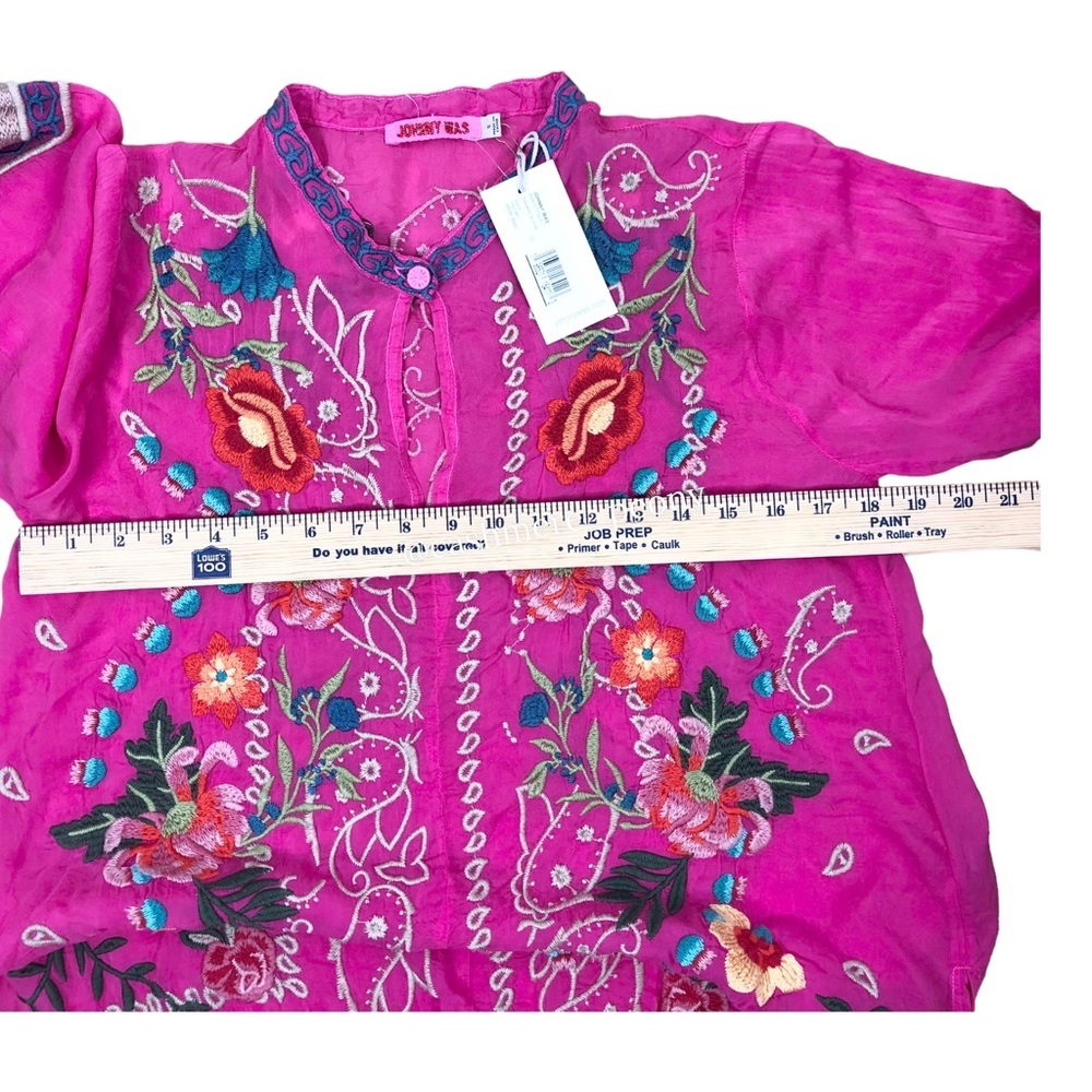 Johnny Was Pink Tamarind Blouse Small - Picture 7 of 7